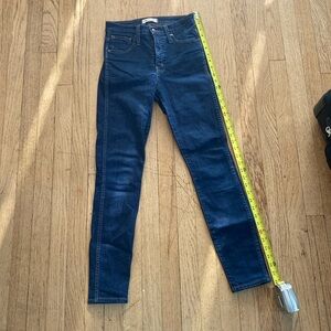 High rise skinny jeans